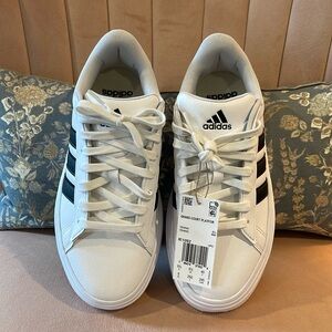 NWT Adidas grand court platform sneakers size 8.